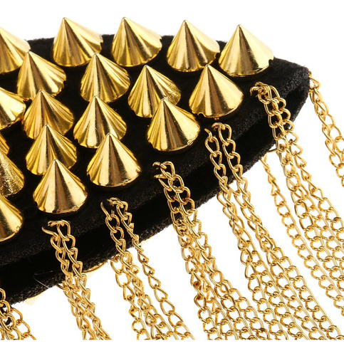 1 Par Charretera Epaulette Con Remaches Y Borlas De Cadena