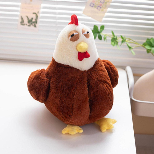 Pillo De Felpa De Pollo Juguete Animal De Peluche Marrón