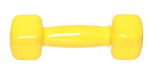 Imagen 1 de 1 de Mancuerna De Metal Ahulada 3 Kg 6.61 Lbs Irrompible A Caídas