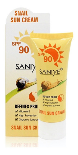 Bloqueador Protector Solar Spf 90 Baba Caracol Y Vitamina E