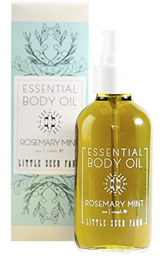 Little Seed Farm Mint Aceite Esencial Para El Cuerpo, Romero