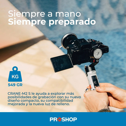Estabilizador Celular Gimbal Zhiyun Crane M2 S Combo Bolso