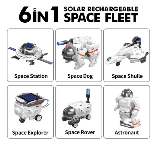 Kit Robot Solar 6 En 1 Snaen Para Niños 8 A 12 Años