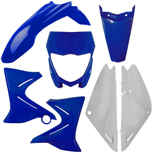 Kit Carenagem Completa Yamaha Xtz 125 Azul Ano 2010 Até 2014