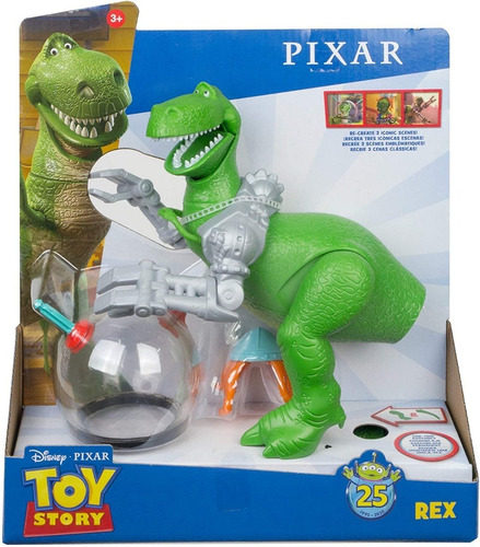 Imagen 1 de 7 de Toy Story - Muñeco Dinosaurio Rex 25 Aniversario