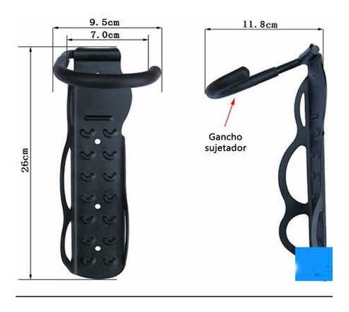 2 Soporte Gancho Porta Bicicleta Pared Colgador Bicicletas