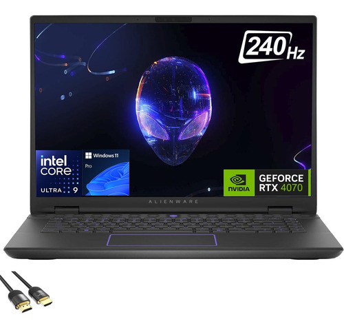 Dell Alienware M16 R2 Laptop Para Juegos, Visualización Qhd+ De 16 Pulgadas De 240 Hz, 16 Núcleos Ultra 9-185h, Geforce Rtx 4070, 64 Gb Ddr5, 2 Tb Pcie 4.0, Wifi 7, Rgb Retroiluminado Kb, Usb-c, Bt