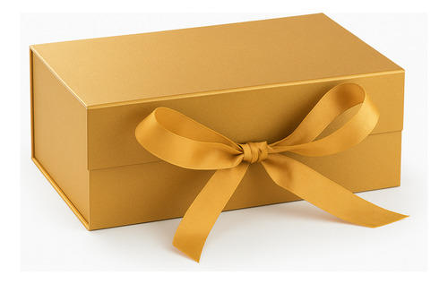 Caixa De Presente Premium Rígida C/ Laço Imã 20x18x8cm Luxo