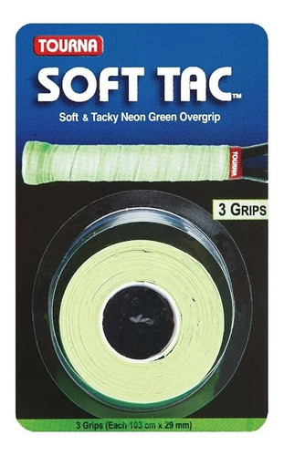 Pack X3 Overgrip Tourna Soft Tac Neon - Btu Store