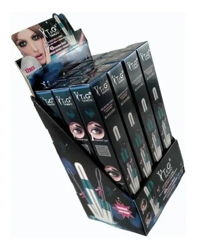 Caixa Rimel 4d Tango Com 12 Unidades Cor Preto