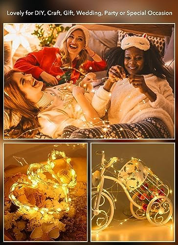 Paquete De 12 Luces Led De Hadas Con Pilas 7 Pies 20 Led