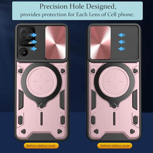 Funda Para Tcl 40xl 40 Se Rosa Dorado Metal