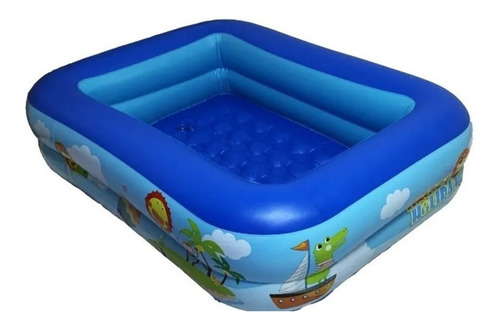 Piscina Rectangular Inflable Niños Adultos 210 X 155 X 60 Cm