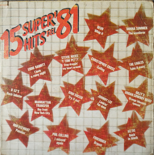 Vinyl Lp Acetato 15 Super Hits Del 81 Varios Artistas