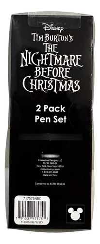 Jack Disney Coleccion Tim Burtons Set Boligrafos