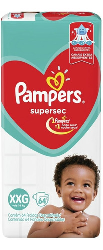 Pampers Super Sec Xxg X 64 Unid.