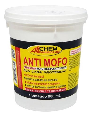 Anti Mofo Anti Bactérias E Fungos 900ml - Allchem