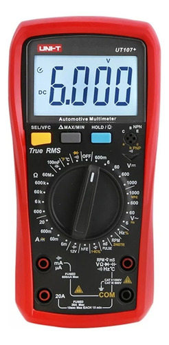 Uni-t Multímetro Tester Ut107+ Rms  Automotriz Profesional