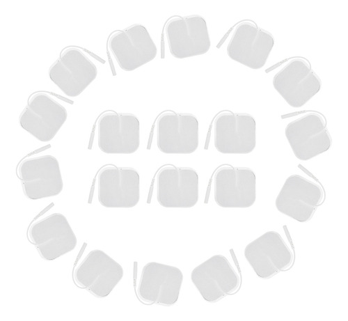 20 Unids/bolsa 4x4 Cm Almohadillas De Electrodos Tens Para