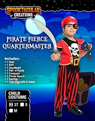Spooktacular Creations Disfraz De Intendente Feroz De Pirata