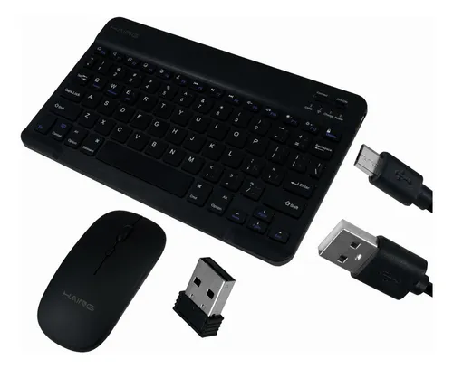 Kit Teclado + Mouse Inalámbrico Bluetooth Blanco - Real Plaza