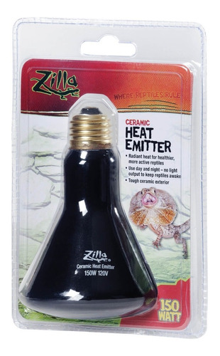 Zilla Bombillo De Calor De Cerámica 150 Watt, Reptiles