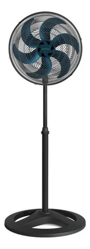 Ventilador Coluna Azul 40cm Pedestal Turbo Ventisol Cor da estrutura Preto