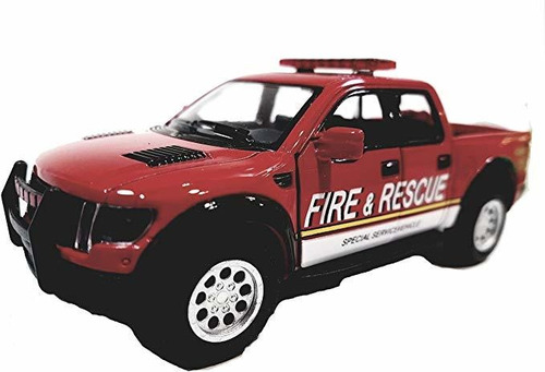 Kinsmart 2013 Ford F-150 Svt Raptor Supercrew (rescue Fire)