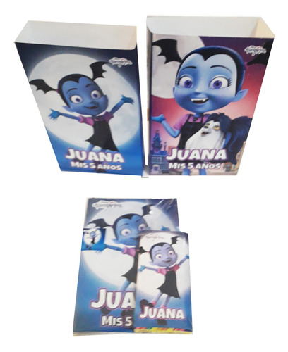 20 Bolsitas Y 20 Libritos Para Colorear Vampirina