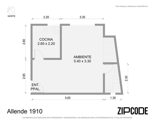 Departamento En Venta Monoambiente En Monte Castro