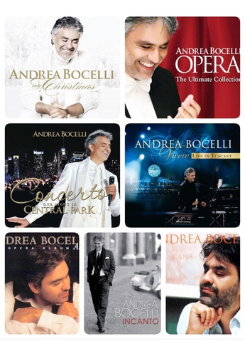 Andrea Bocelli: Discografía Completa En Digital 320 [pop]