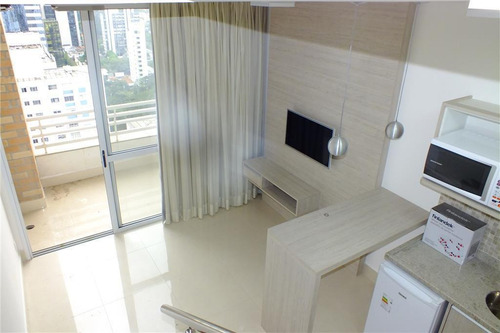Imagem 11 de 26 de Flat Impecável Para Locação No Brooklin I Duplex I 1 Suíte I 1 Vaga I 47m² - Fl0593