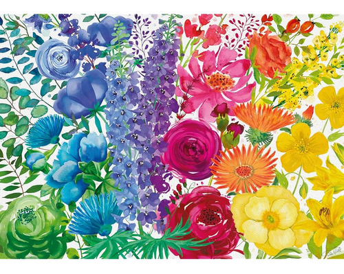 Ravensburger Floral Rainbow 300 Piece Large Format Jigsaw Pu