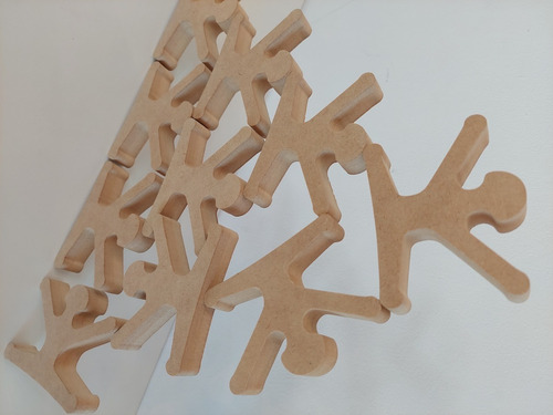 Imagen 2 de 3 de Figura Armar Equilibrista Ballet Madera Bloque