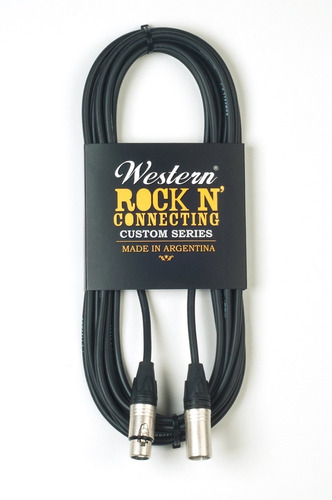 Imagen 1 de 7 de Western Cable Microfono Rock N Connecting Canon 3mts