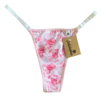 Comprar Bombacha Less Regulable Estampada Rosa Navidad Dolcisima