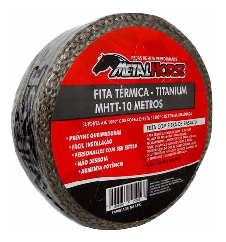 Termotape Titanium P/ Escapamento Mhtt 10m