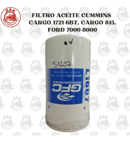 Filtro Aceite Para Motor Cargo 815