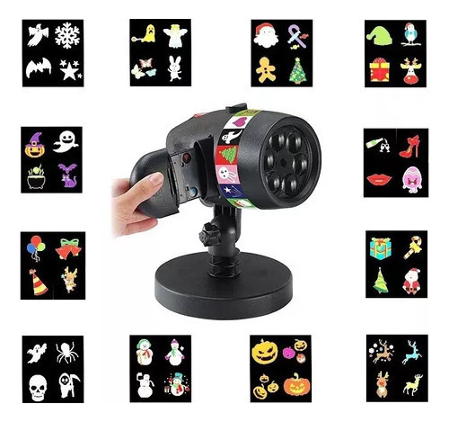 A Cb Proyector De Ventana Exterior De Navidad Y Halloween
