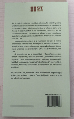 Besar Es Orar: La Sexualidad Como Fuente De Espiritualidad, De Wunibald Müller. Editorial Sal Terrae, Tapa Blanda, Edición 1 En Español, 2009