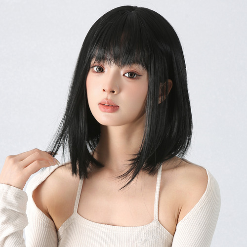 Perucas Com Cabelo, Franja Reta Feminina, Uso Moderno