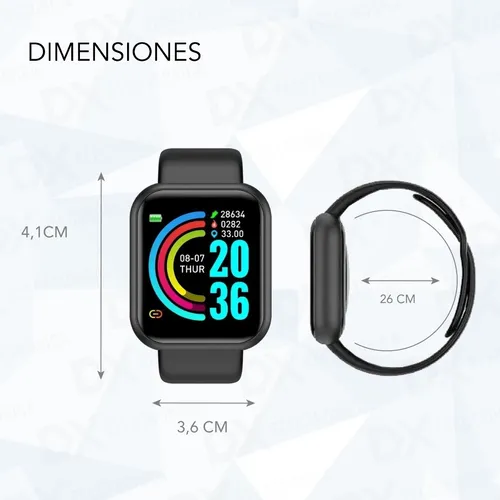Reloj Smartwatch Inteligente Ritmo Cardiaco Notificaciones