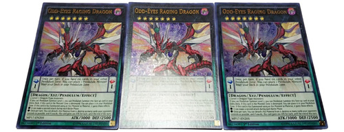 Yugioh 3x  Odd-eyes Raging Dragon - Ultra Rare En