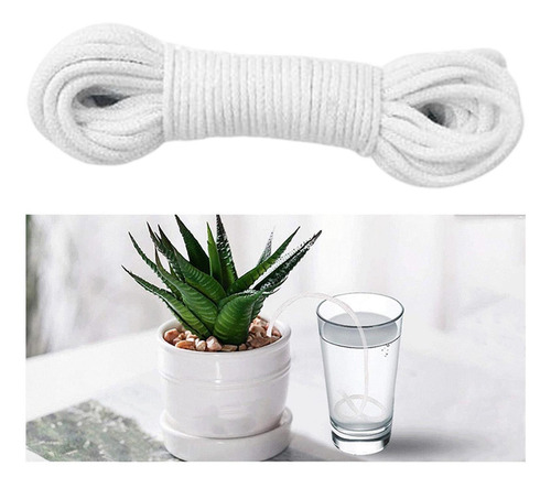 Maceta Con Sistema De Cuerda De Algodón Para Riego Por Goteo