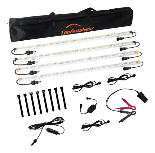 Topautogear Luces Led De 4 Bares Kit Más Brillante Smd 5050
