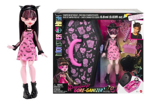 Muñeca Monster High Draculaura Gore Ganizer Set De Juego