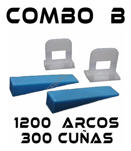Imagen 4 de 8 de Nivelador Ceramicruz Combo B 1200 Arcos + 300 Cuñas - Fdn