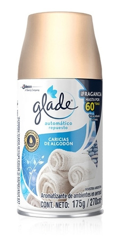 Imagen 1 de 1 de Repuesto Automático Glade Caricias De Algodón 175gr