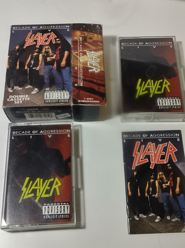 Slayer Decade Of Agresión Live Double Cassette Set