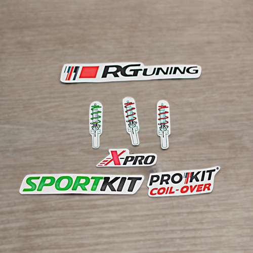 Set De Stickers Calcos Rgtuning Combo 2 X6 Lowstore
